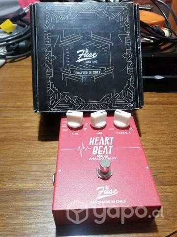 Pedal efecto de guitarra FUSE DELAY heart beat