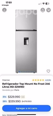 Refrigerador Hisense