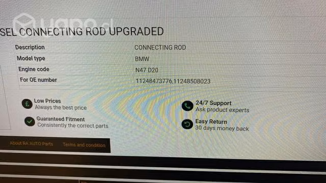 Bielas motor BMW X Nuevas originales - Imagen 3