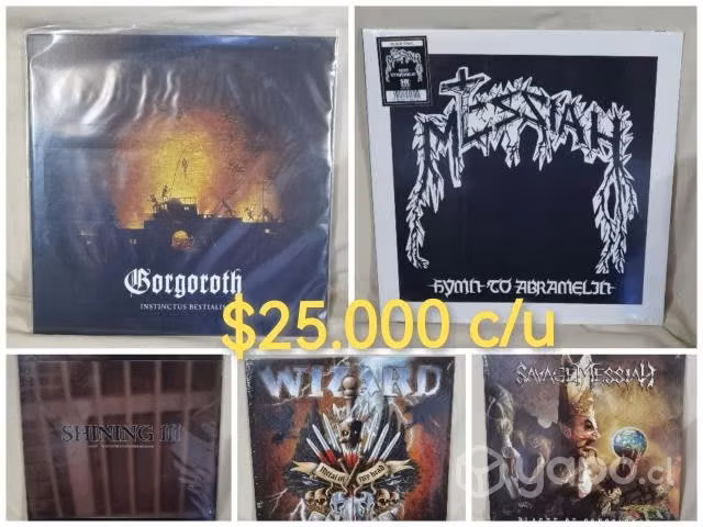 Vinilos de metal cannibal, immortal, king diamond