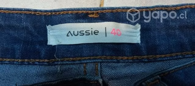 Jeans Aussie mujer pierna ancha talla 40 - Imagen 4