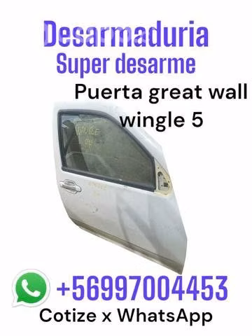 Puerta great wall wingle5 desarmaduría