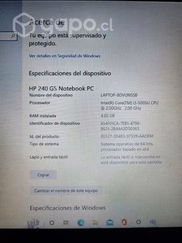 Notebook hp240g5 - Imagen 3