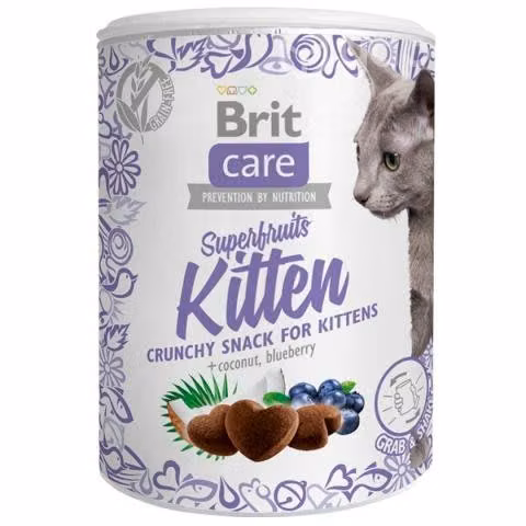 Brit care cat snack superfruits kitten 100 gr