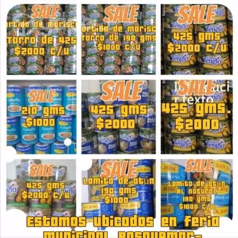 Conservas de mariscos
