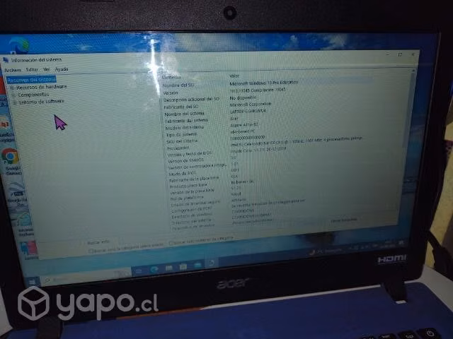 Acer Aspire funcionando - Imagen 3