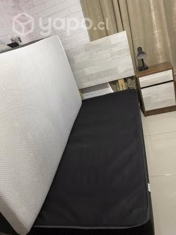 CAMA EUROPEA CON VELADOR 1.5 plaza