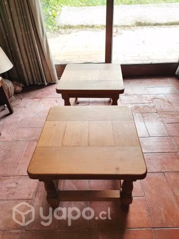 Par de Mesas de centro madera maciza