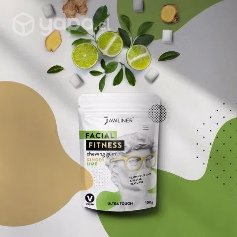 Chicle Extra Duro Facial Fitness - Lima/Jengibre