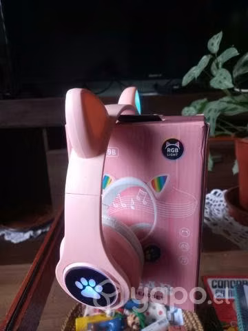 Audifono orejas de gatitos kawai