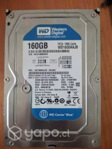 Disco duro 160GB pata Western Digital