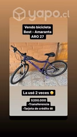Bicileta Best - Amaranta Aro 27 Marco M