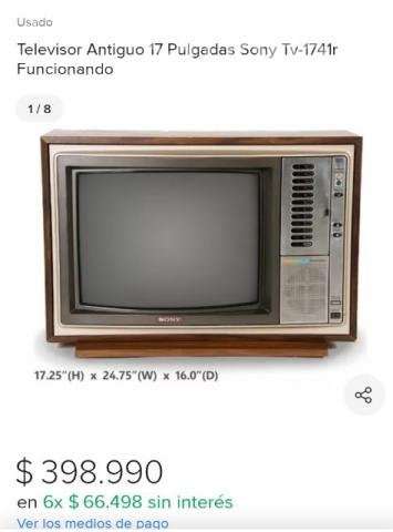 Tv sony antiguo - Imagen 2