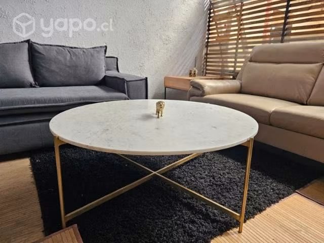 Mesa de centro Marmol Brass Alanis Home