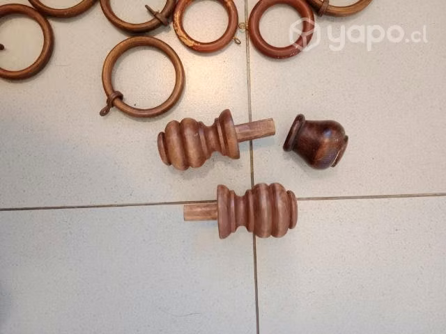 Argollas de madera para cortinas