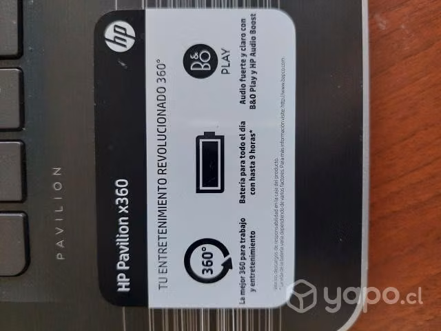 Notebook hp pavilon 360 convertible - Imagen 3