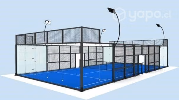 Cancha Padel embalada color Azul Liquidación