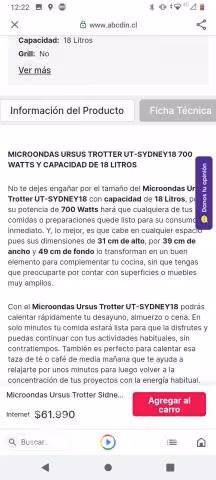 Microondas Ursus Trotter - Imagen 4