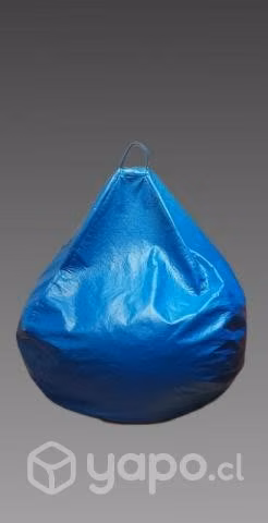 Pouf pera azul