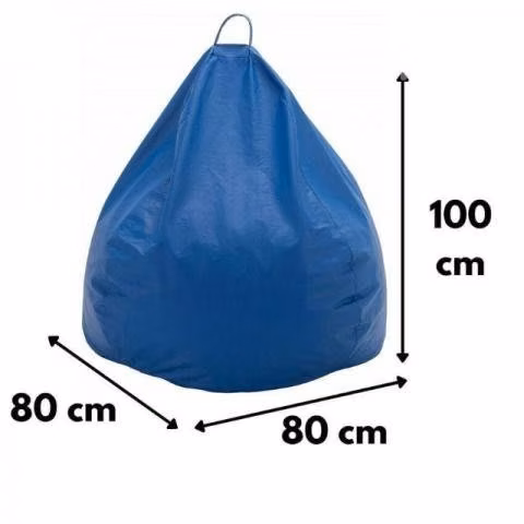 Pouf pera azul