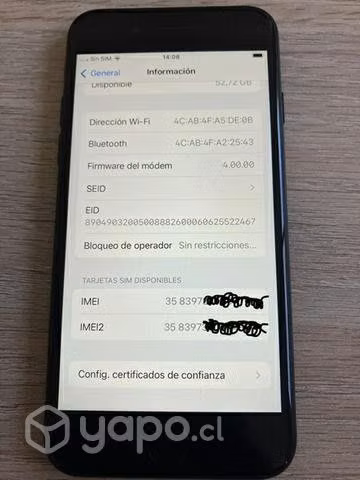 IPhone SE (2da generación) sin cargador - Imagen 5