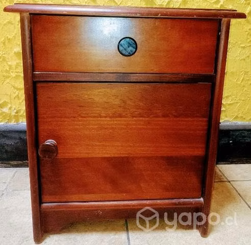 Velador cafe de madera