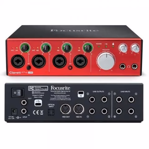 Interfaz Audio Focusrite Clarett 4PRE USB - Imagen 2