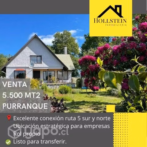 Terreno con Amplia Casa en Purranque