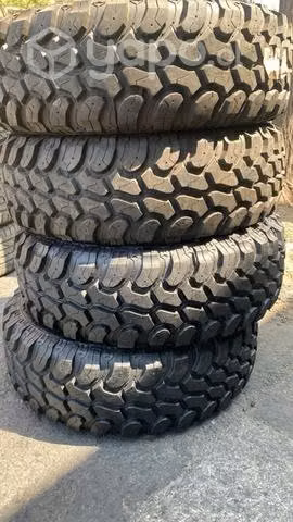 4 Neumaticos 245/70/17 MT seminuevos pantaneros