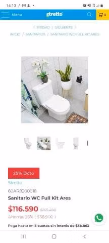 Sanitario WC Full kit Ares