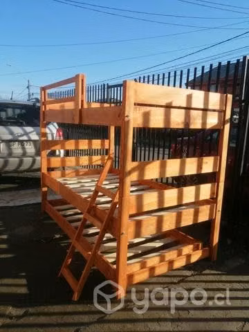 Litera con cama nido