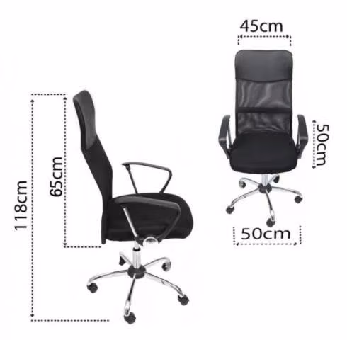 Silla poltrona negra