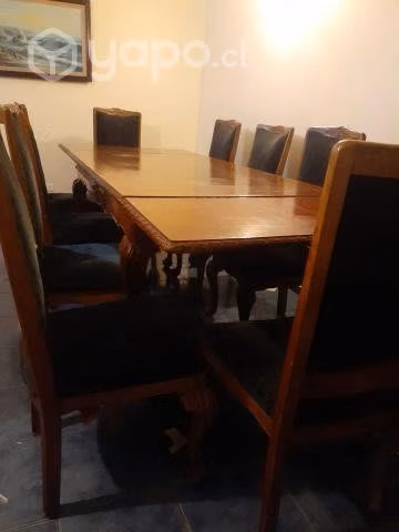 Comedor de madera antiguo para 10 personas