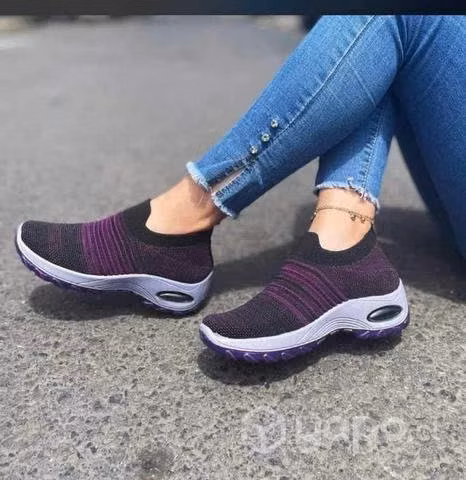Calzado dama elasticado sin cordones. Horma normal - Imagen 4