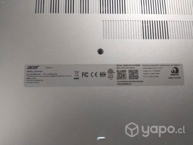 Notebook acer aspire 5 - Imagen 3