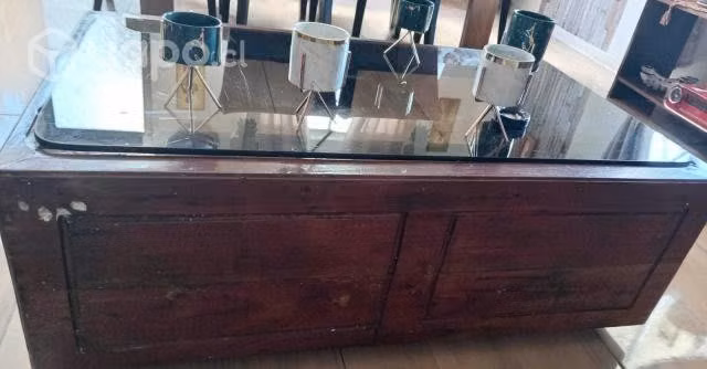 Mesa de centro rustica