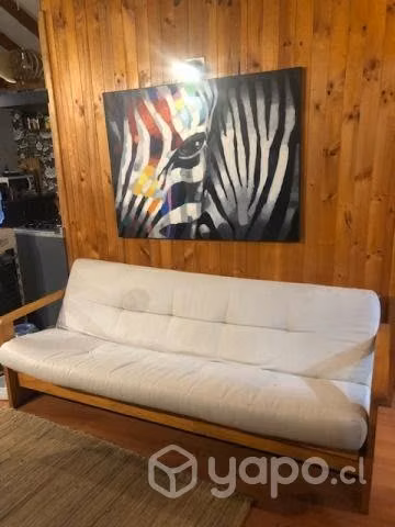 Futon cama 1 1/2 plaza - Imagen 3