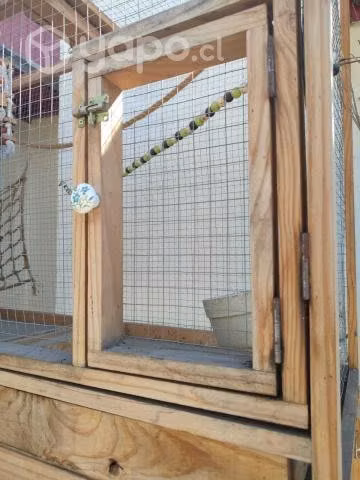 Jaula grande para aves 2 puertas y base Santiago