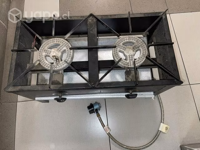 Anafe a gas / marca Maigas / 2 hornillas / baja