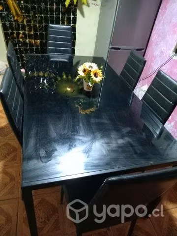 Comedor de vidrio 6 sillas
