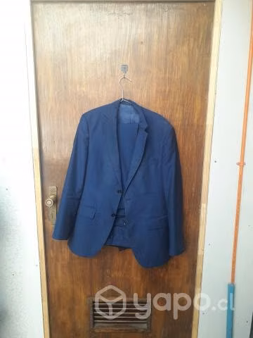 Terno ambo hombre azul talla 50 trial