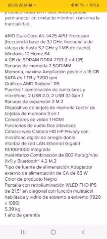 Computador HP All in One 22 - Imagen 4