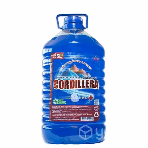 Pack 4 Detergente Liquido Cordillera 5 lts