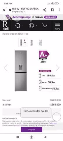 Refrigerador Midea 255 litros No Frost