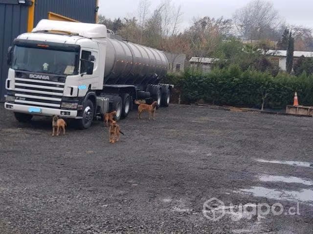 Vendo camión Scania con rampla con estanque