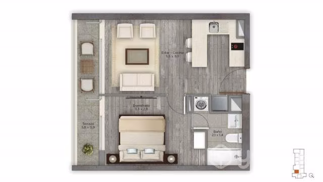 Departamento 1 Dormitorio - Concepción