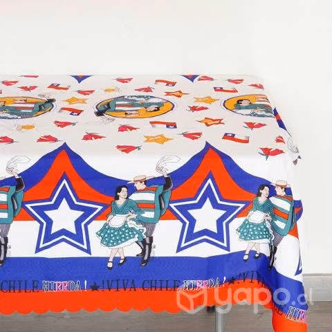 Mantel de tela fiestas patrias dieciochero