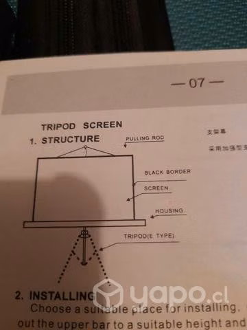 Telon Retráctil con trípode - Imagen 2