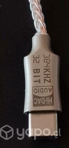 Dongle dac adaptador de audífonos tipo c a 3.5 mm