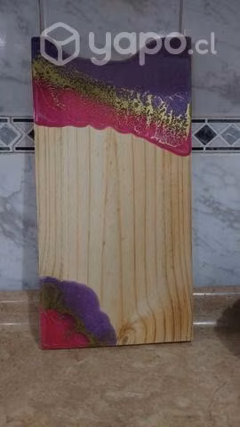 Tablas de picoteo con resina